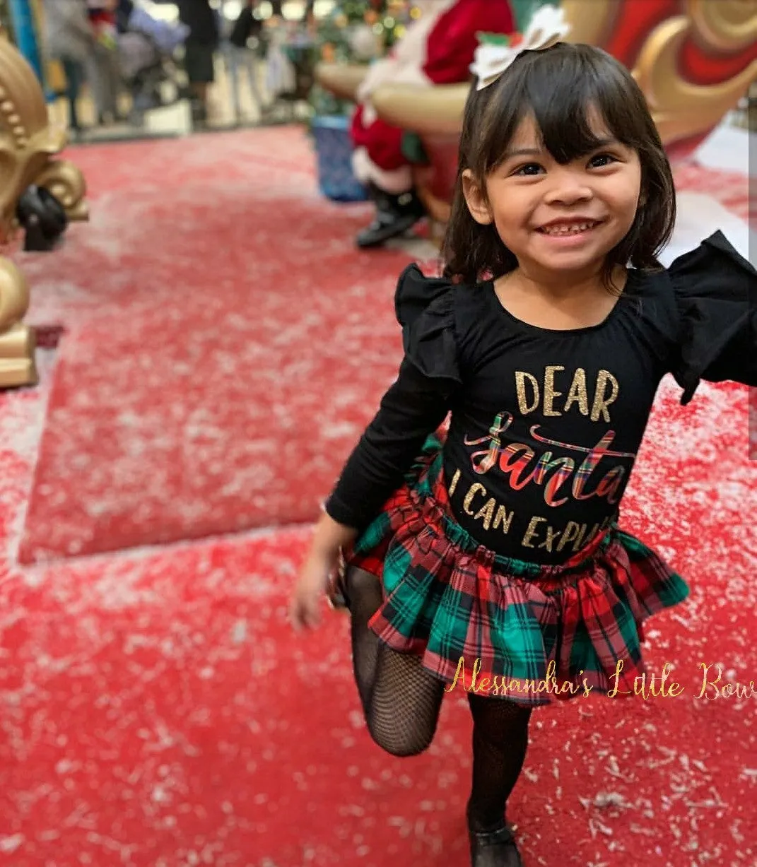 Christmas Plaid Skirted Bloomers