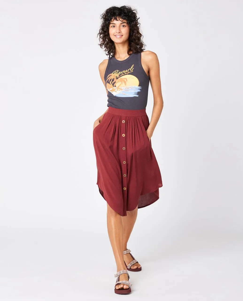 Classic Surf Skirt - Plum