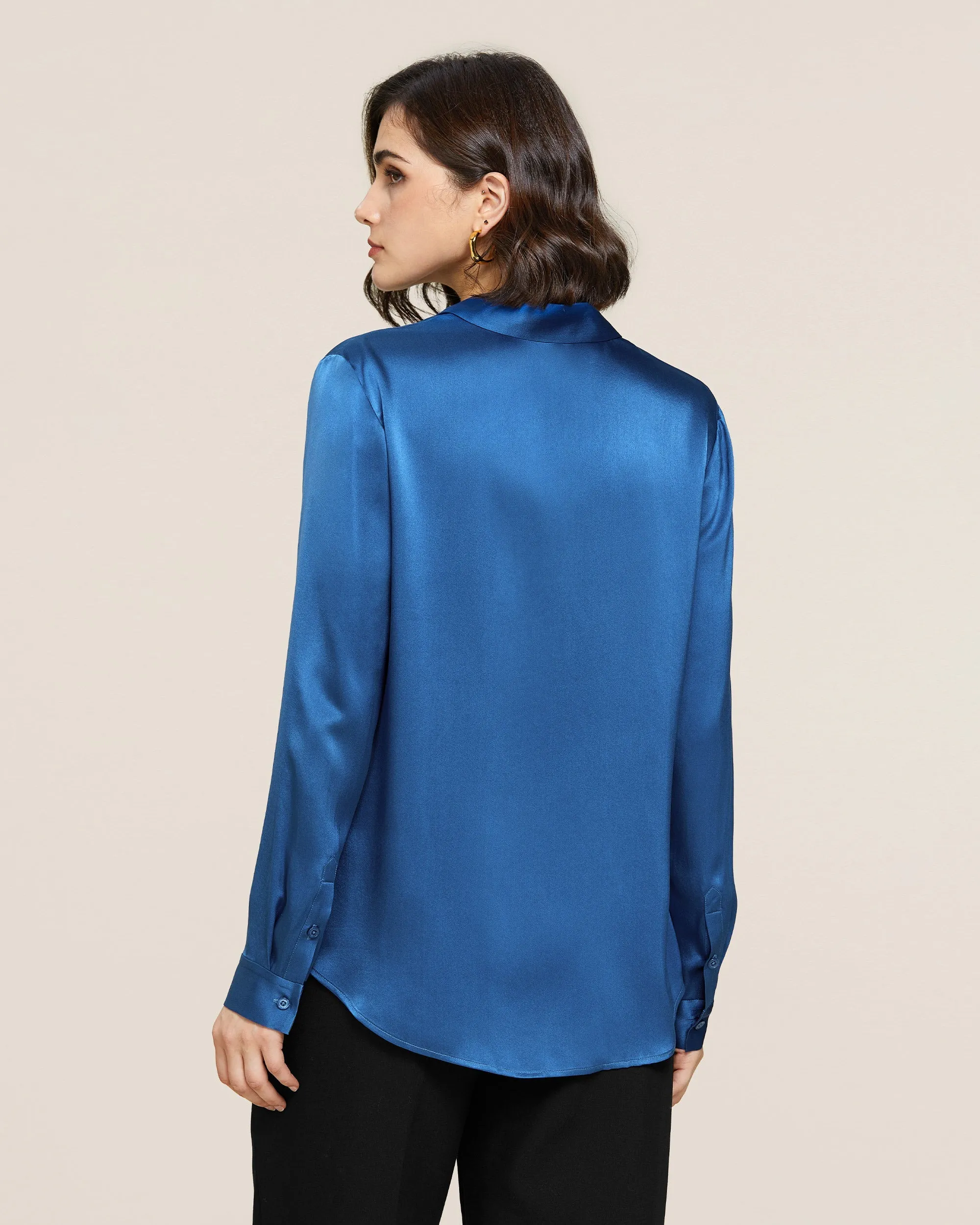 Clearance 22MM Basic Versatile Silk Shirt