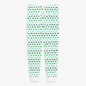 Clearance fit 2 grown-ups organic PJ pant in lucky clovers