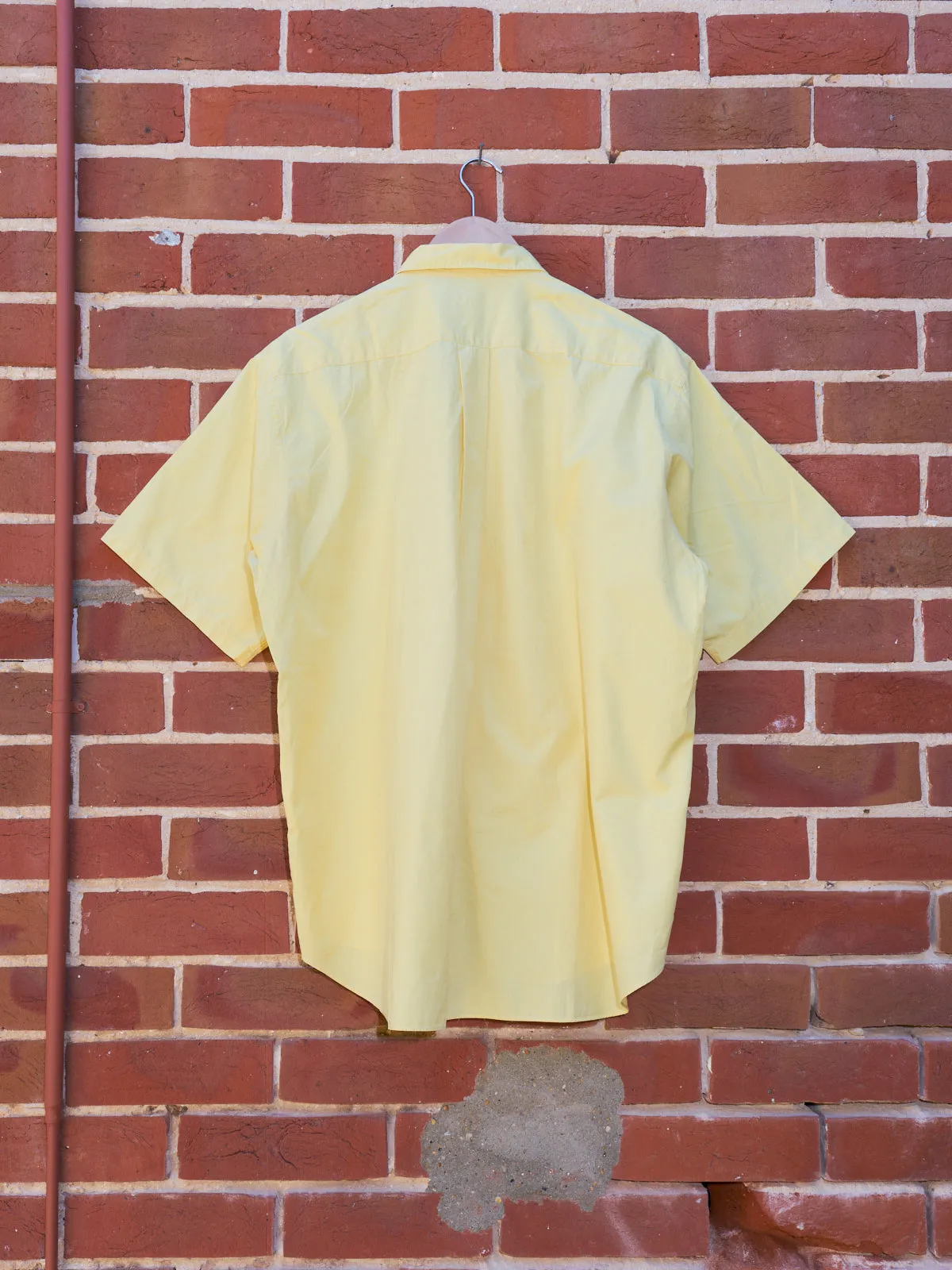 Comme Des Garcons Homme 1990s yellow oversized short sleeve shirt - M L XL