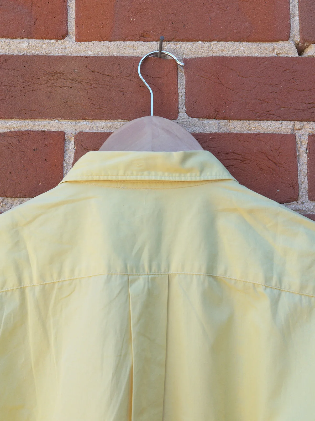 Comme Des Garcons Homme 1990s yellow oversized short sleeve shirt - M L XL