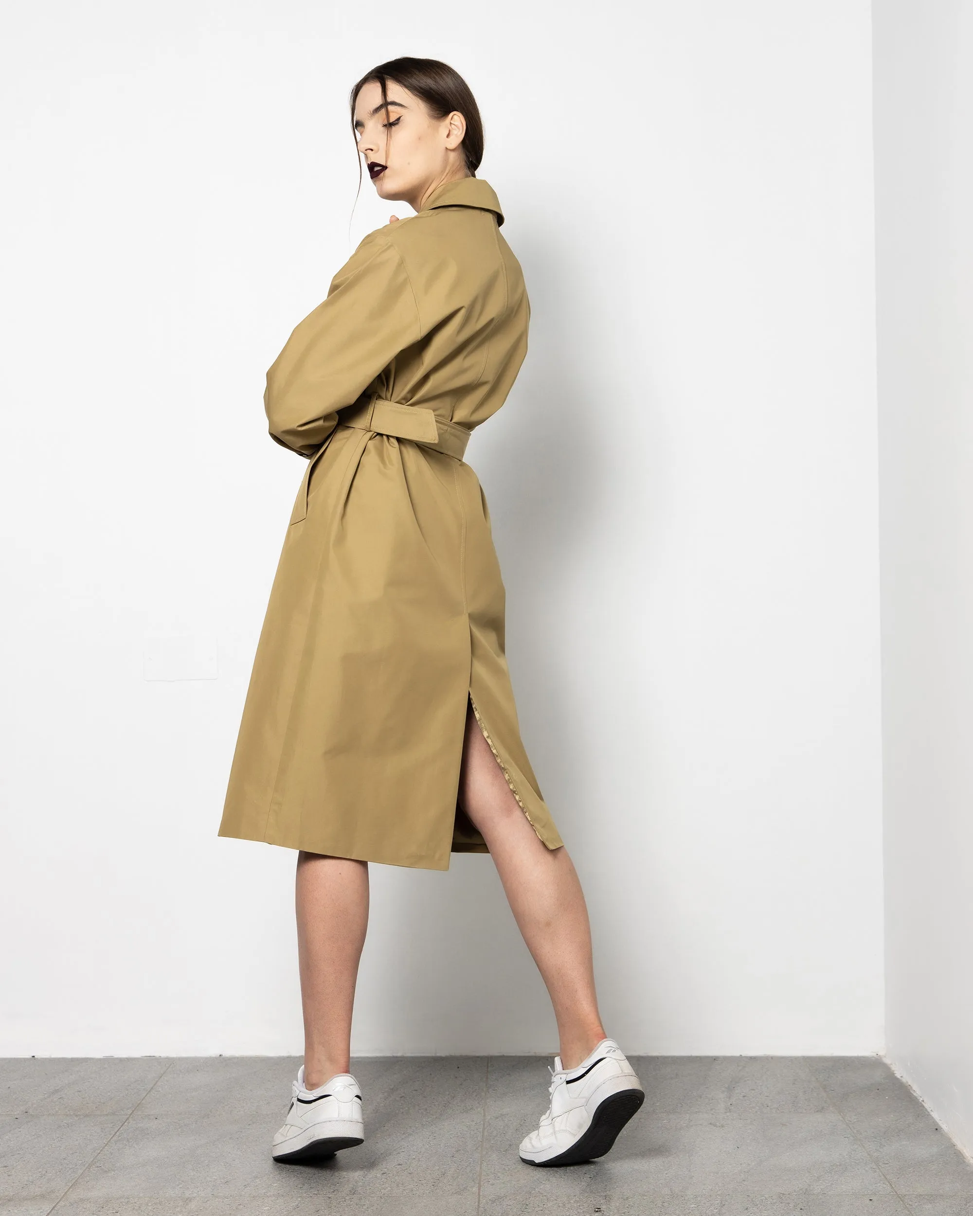 COTTON TWILL TRENCH COAT 1802