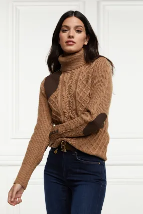 Country Roll Neck Knit (Caramel)