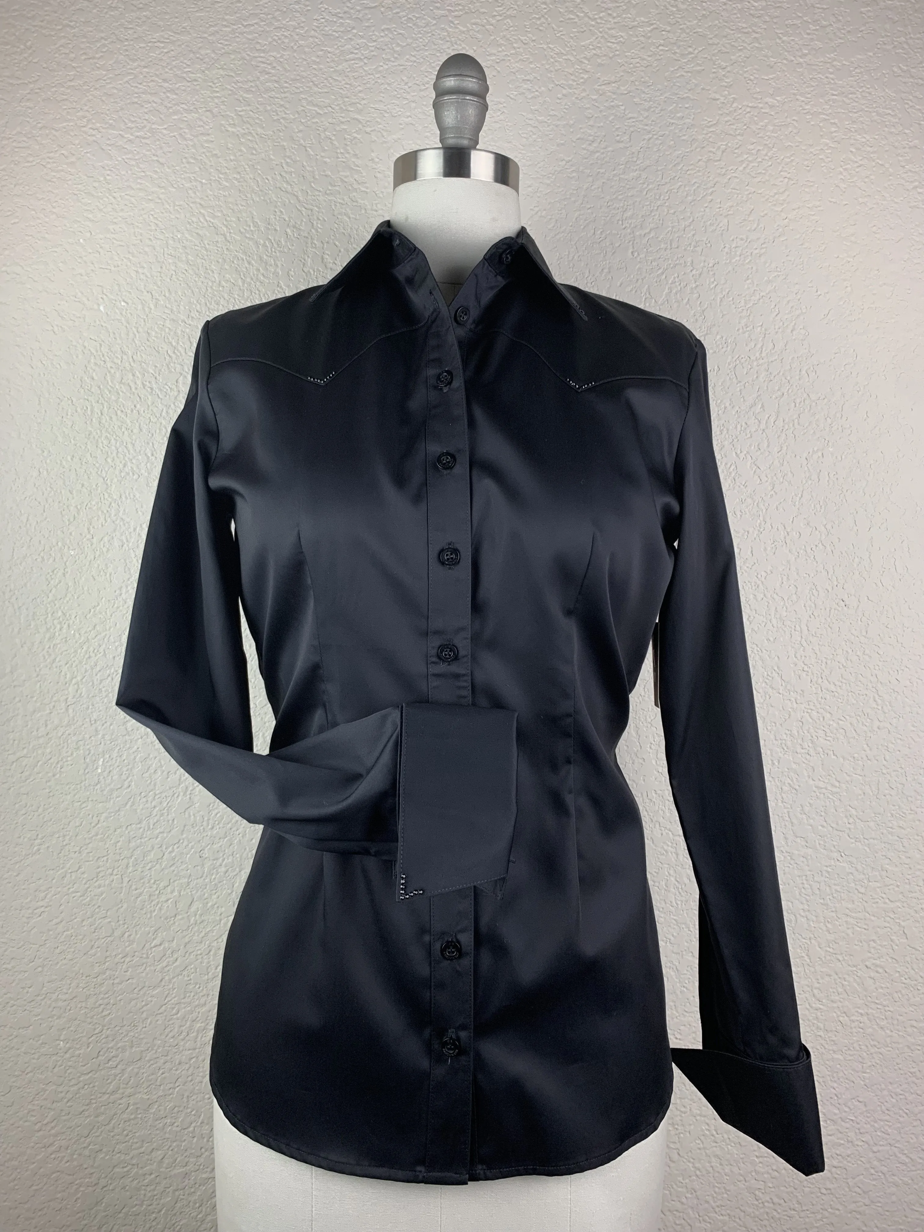 CR Classic Black Cotton Sateen - FINAL SALE