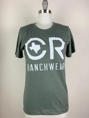 CR Heathered Olive Tee