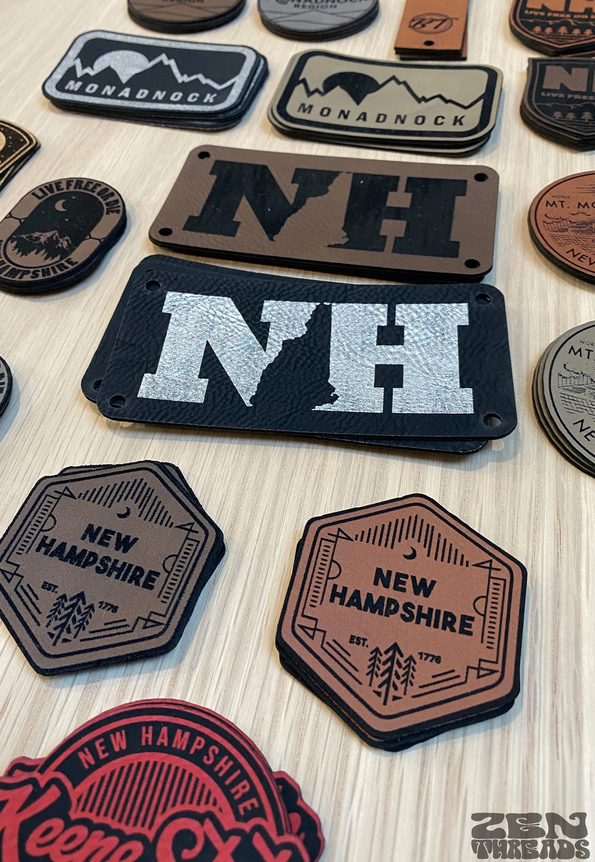 Custom Laser Engraved Patch Trucker Caps - Set of 4