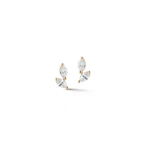 Dana Rebecca Designs - Alexa Jordyn - Double Marquise Diamond Drift Studs, Yellow Gold