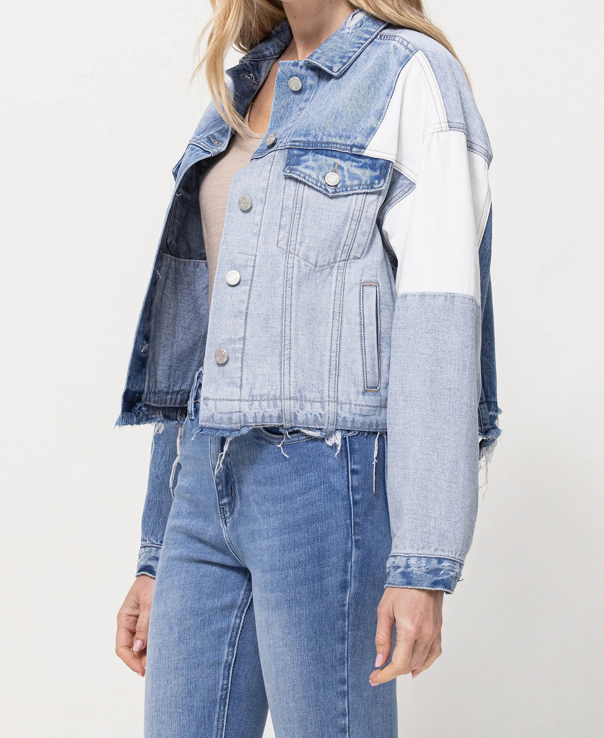 Denim - Oversized Crop Denim Jacket