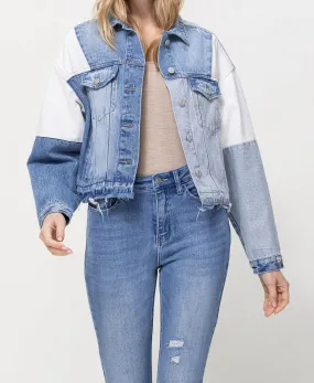 Denim - Oversized Crop Denim Jacket