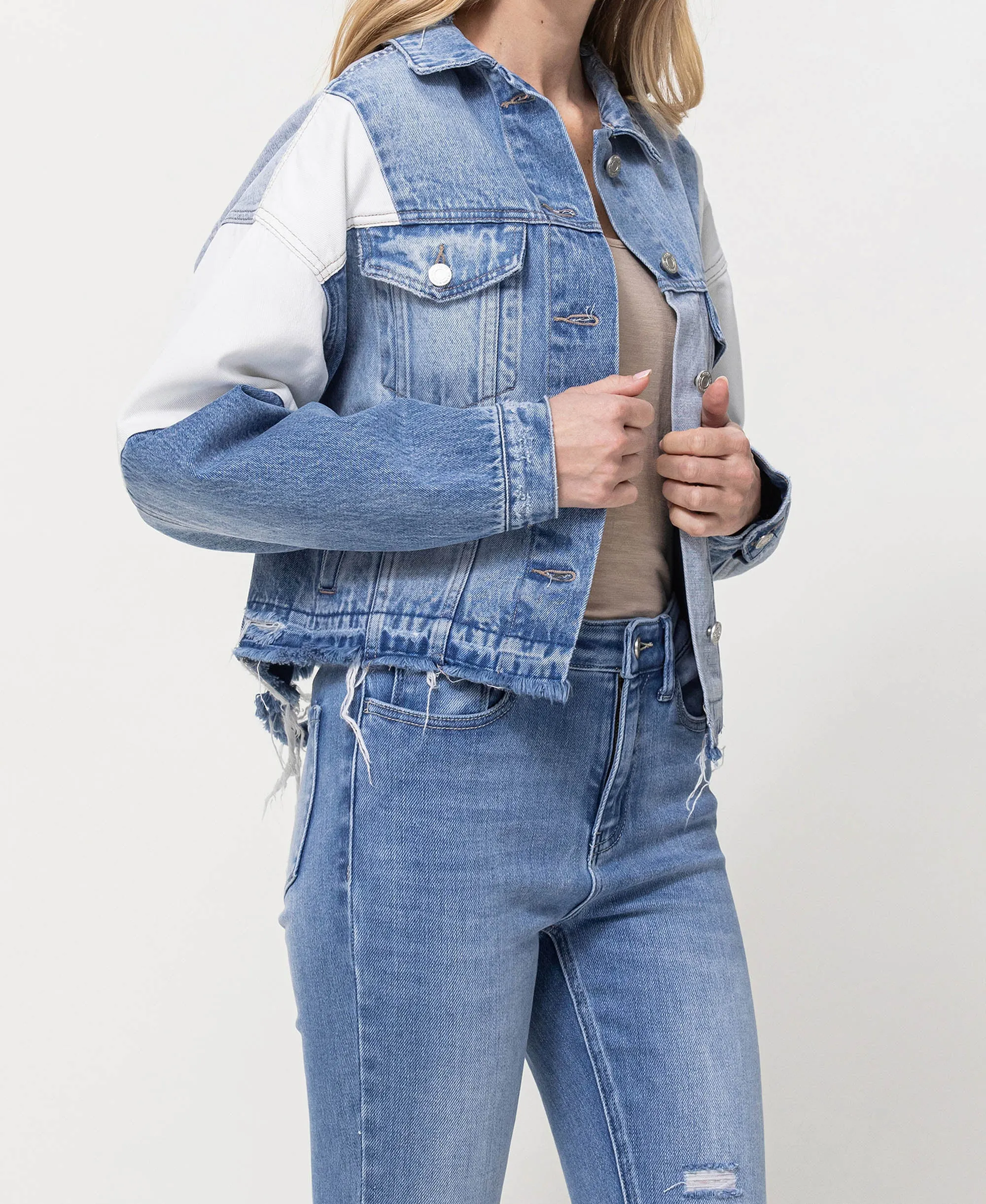 Denim - Oversized Crop Denim Jacket