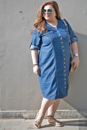 Denim-Princess-Seam-Detailing-Dress