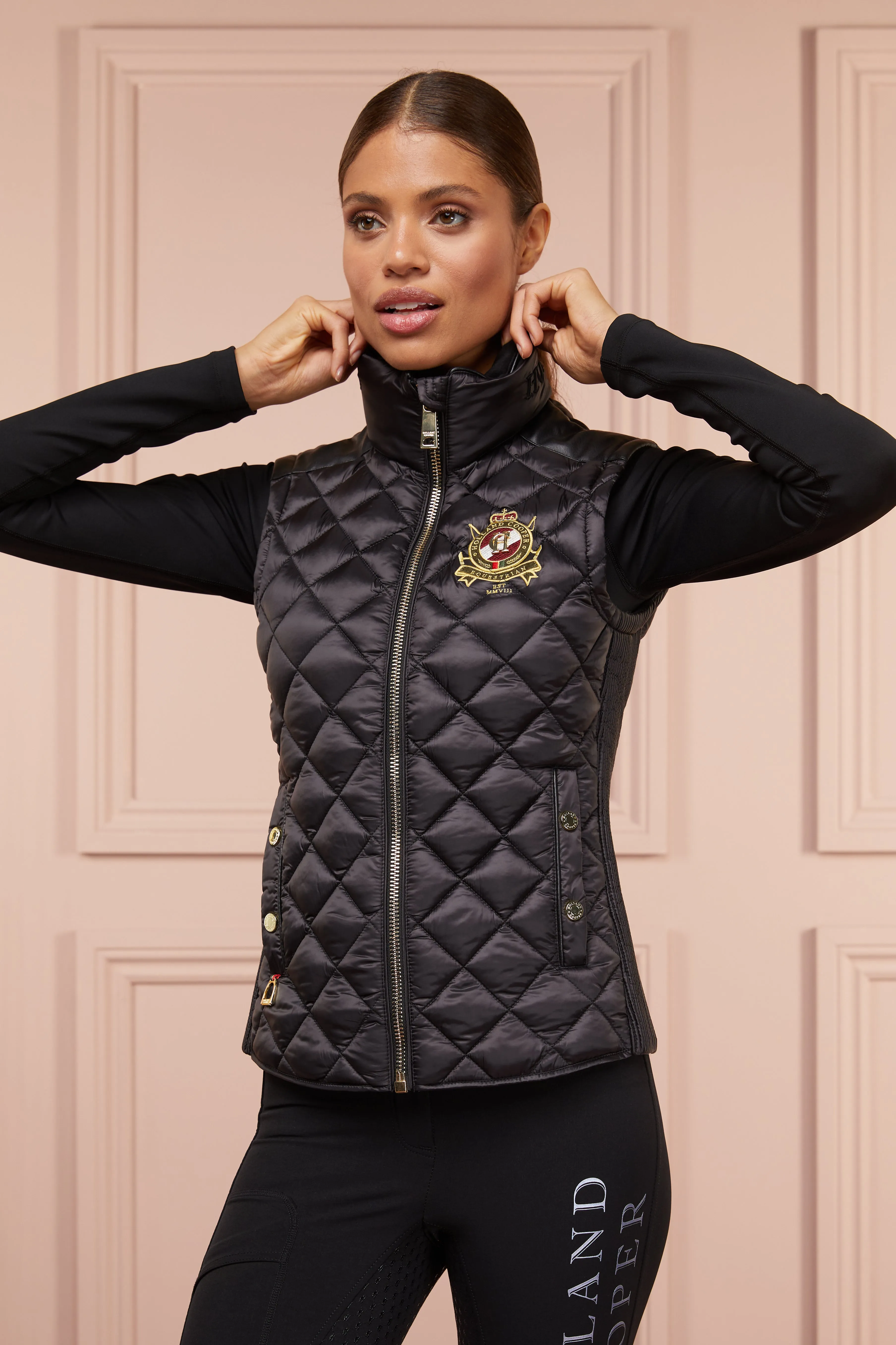 Diamond Quilt Classic Gilet (Black)