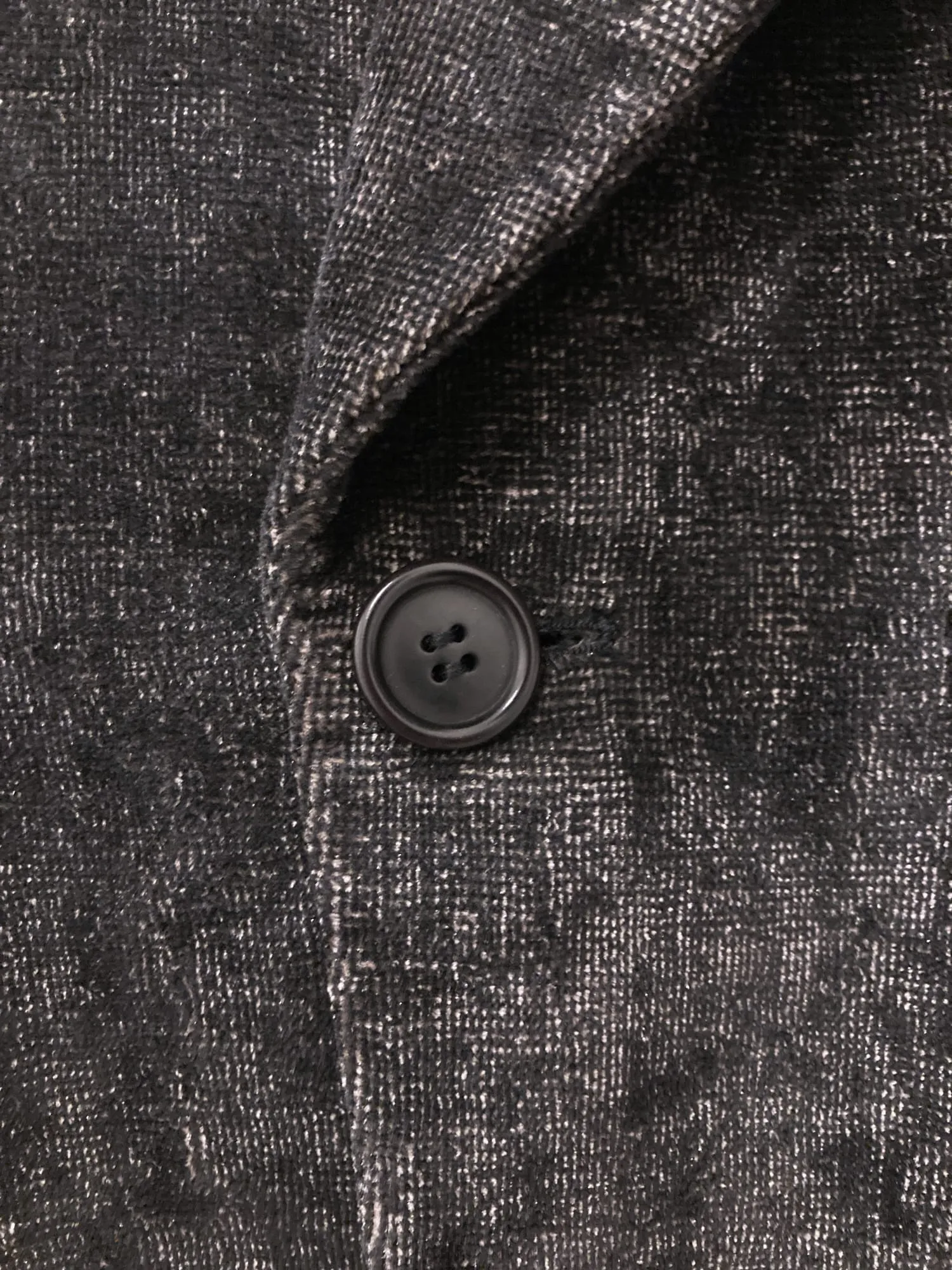 Dirk Bikkembergs Hommes Pour La Femme 1990s dark grey velvet peak lapel blazer