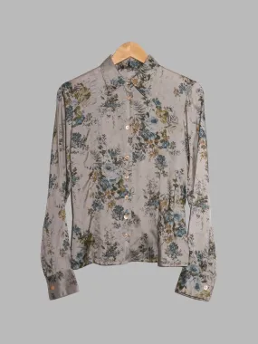 Dirk Bikkmebergs 1990s 2000s floral print extra buttonhole shirt - size M