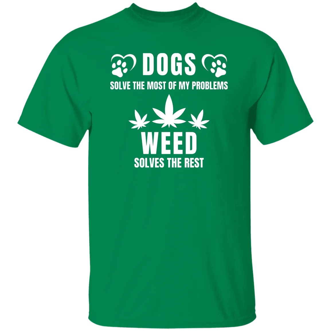 Dogs & Weed /Black T-Shirt