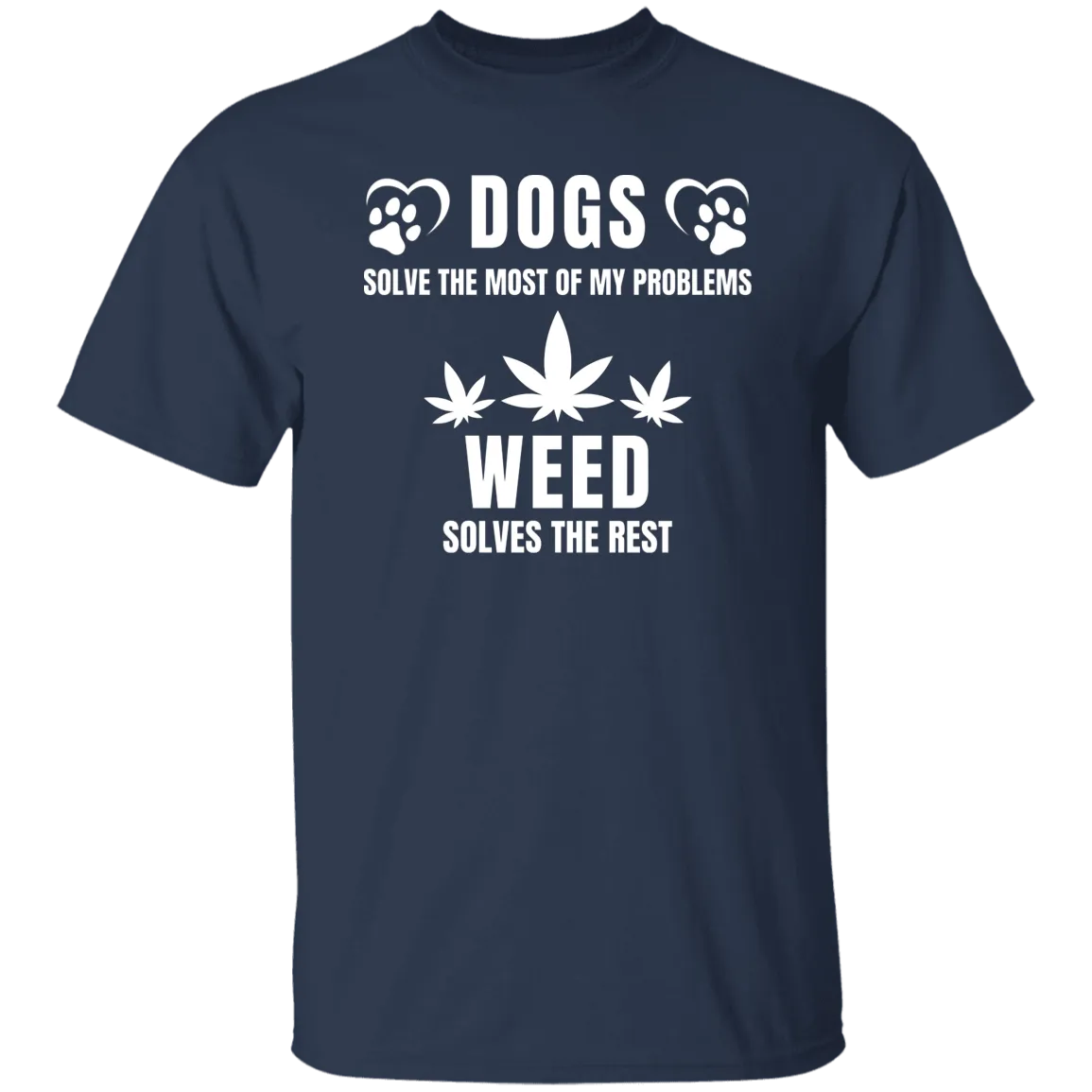 Dogs & Weed /Black T-Shirt