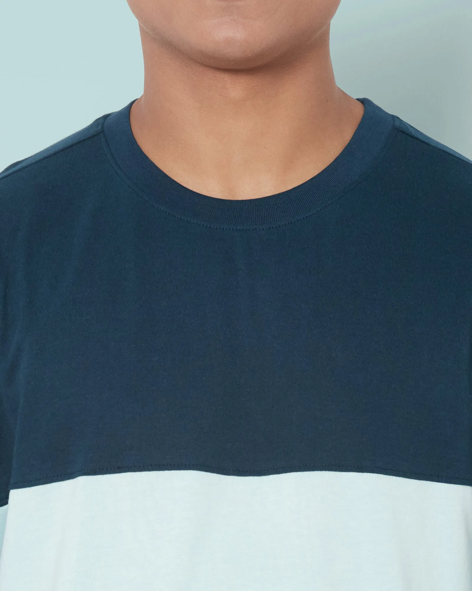 Drop Shoulder Crew Neck: Cityscapes