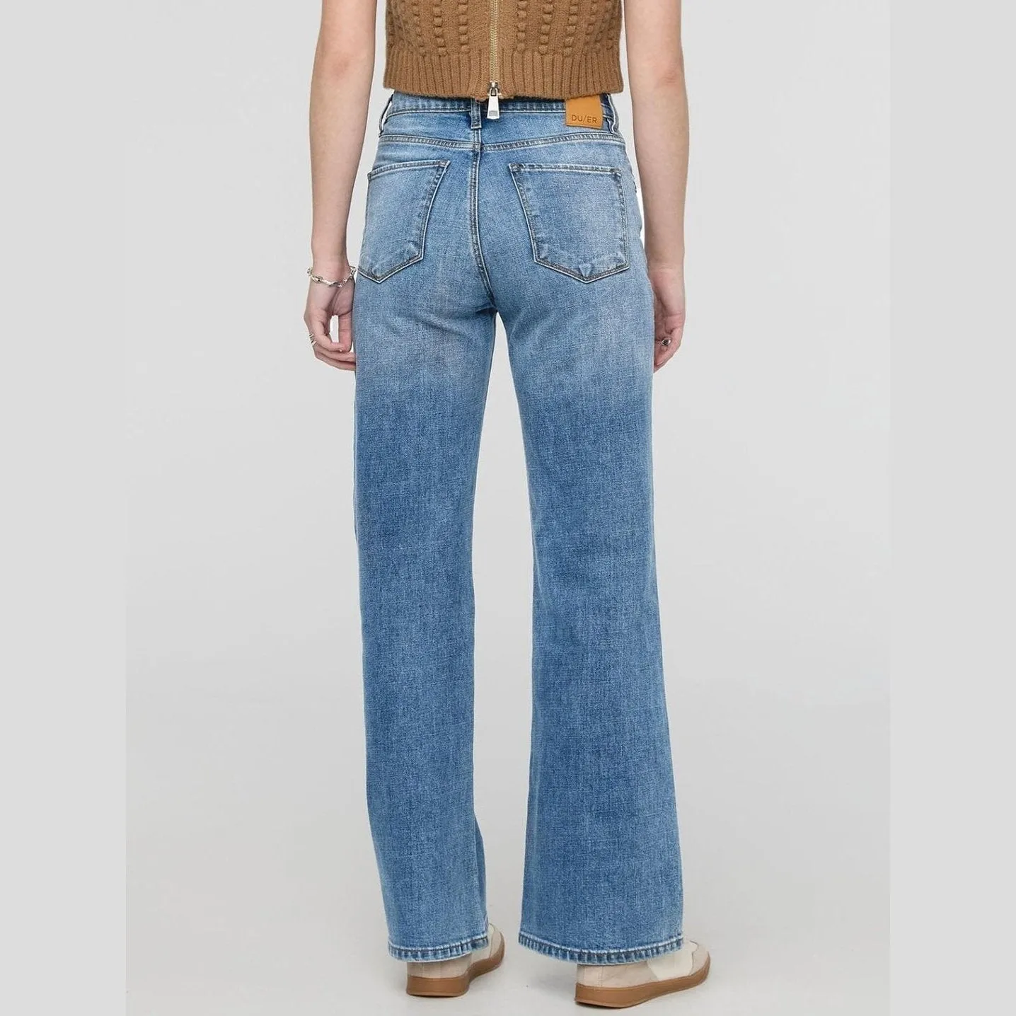 Du/er Midweight Performance Denim Wide Leg