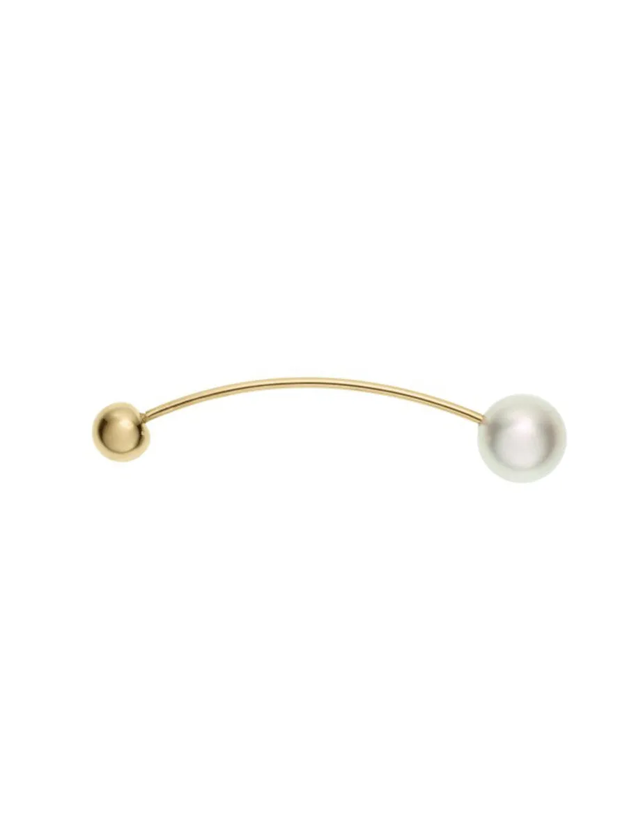 Elipse Akoya Pearl Bar Earring