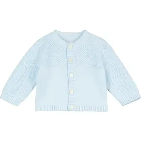 Emile et Rose Cypress Blue Knit Baby Cardigan