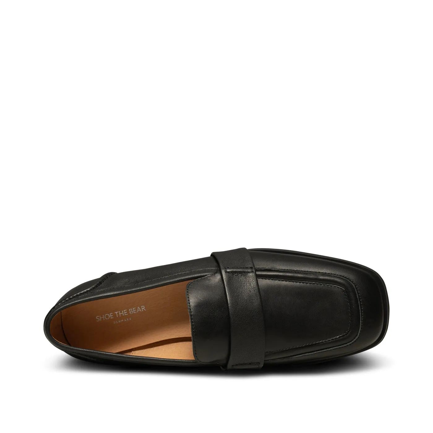 Erika saddle loafer læder - BLACK