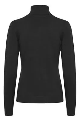 Fransa Black Blume Roll neck 20611288