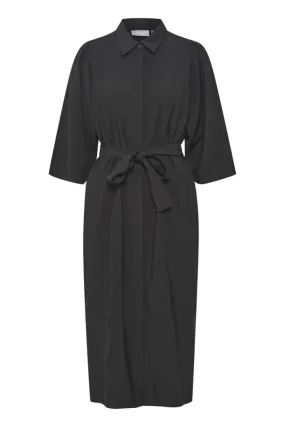 Fransa Krista black belted dress 20612467