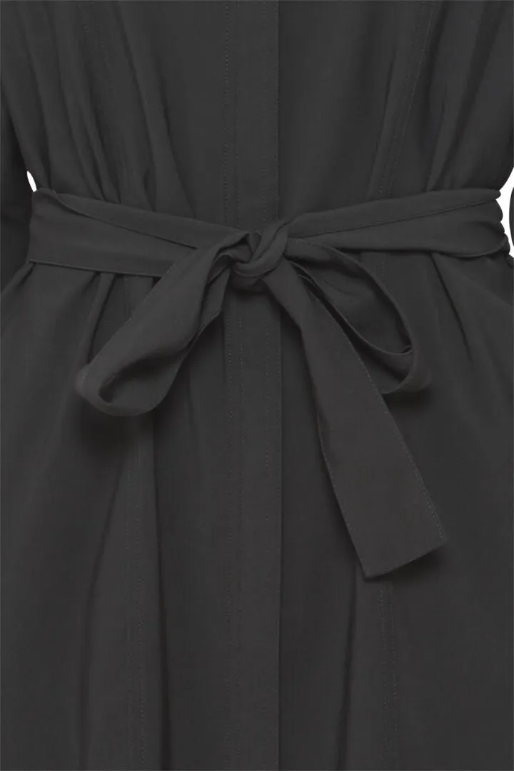 Fransa Krista black belted dress 20612467