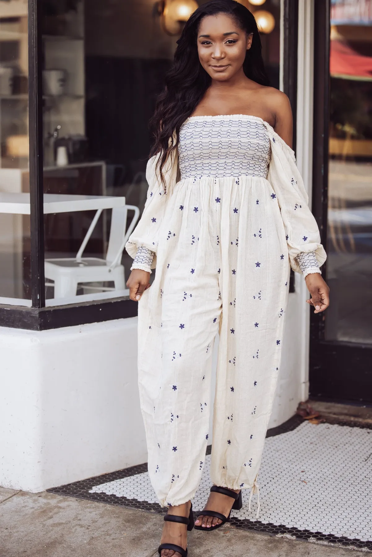 Free People Dahlia Jumpsuit - Washed Out