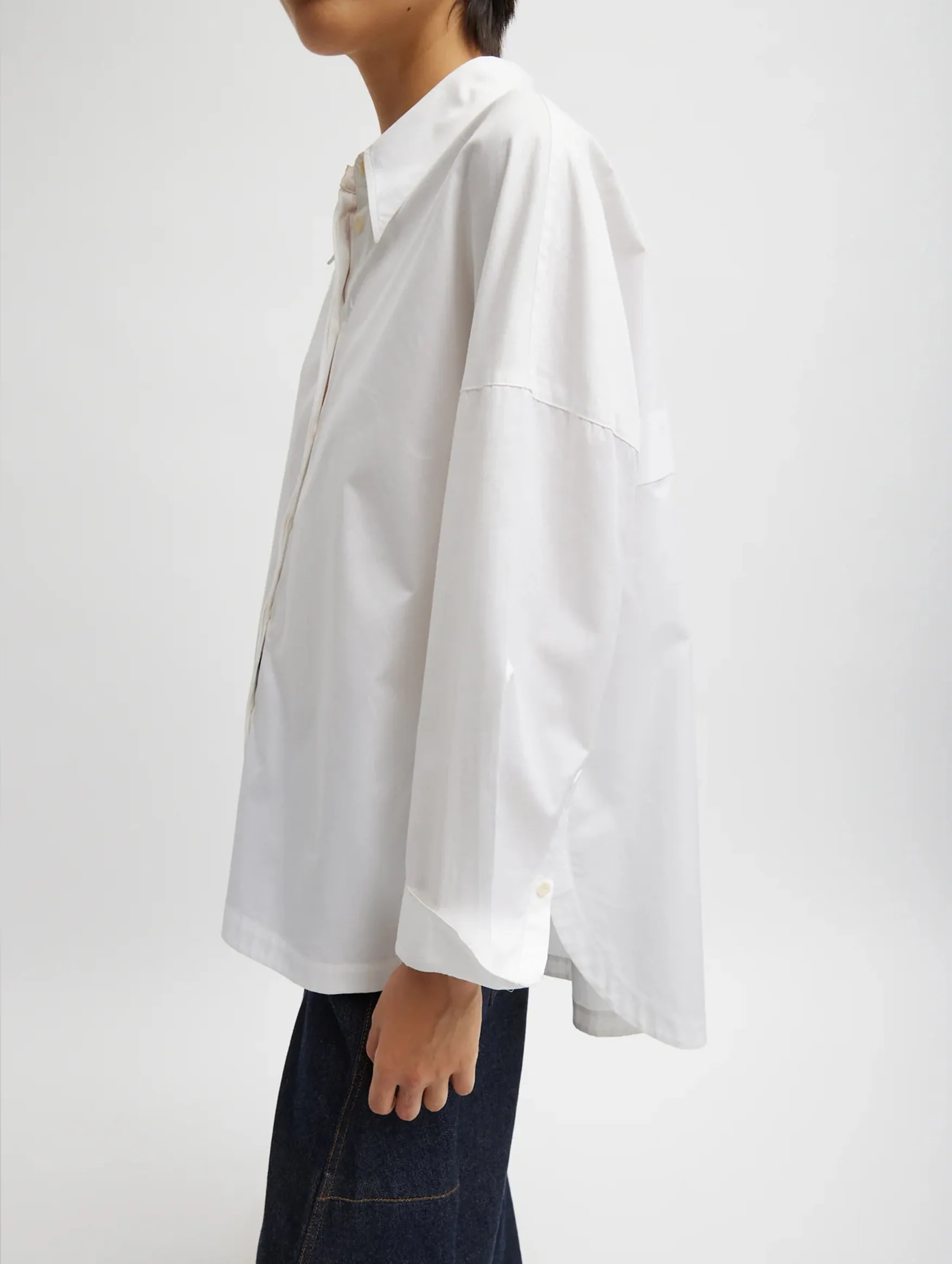 Gabe Oversized Shirt in White