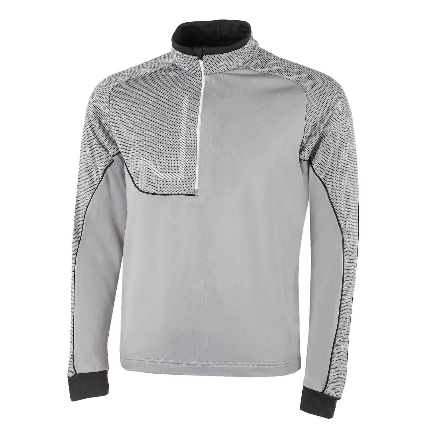 Galvin Green Daxton Insula Golf Pullover - Sharkskin/Black/White