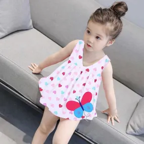 Girls Cotton Comfort Summer Dress