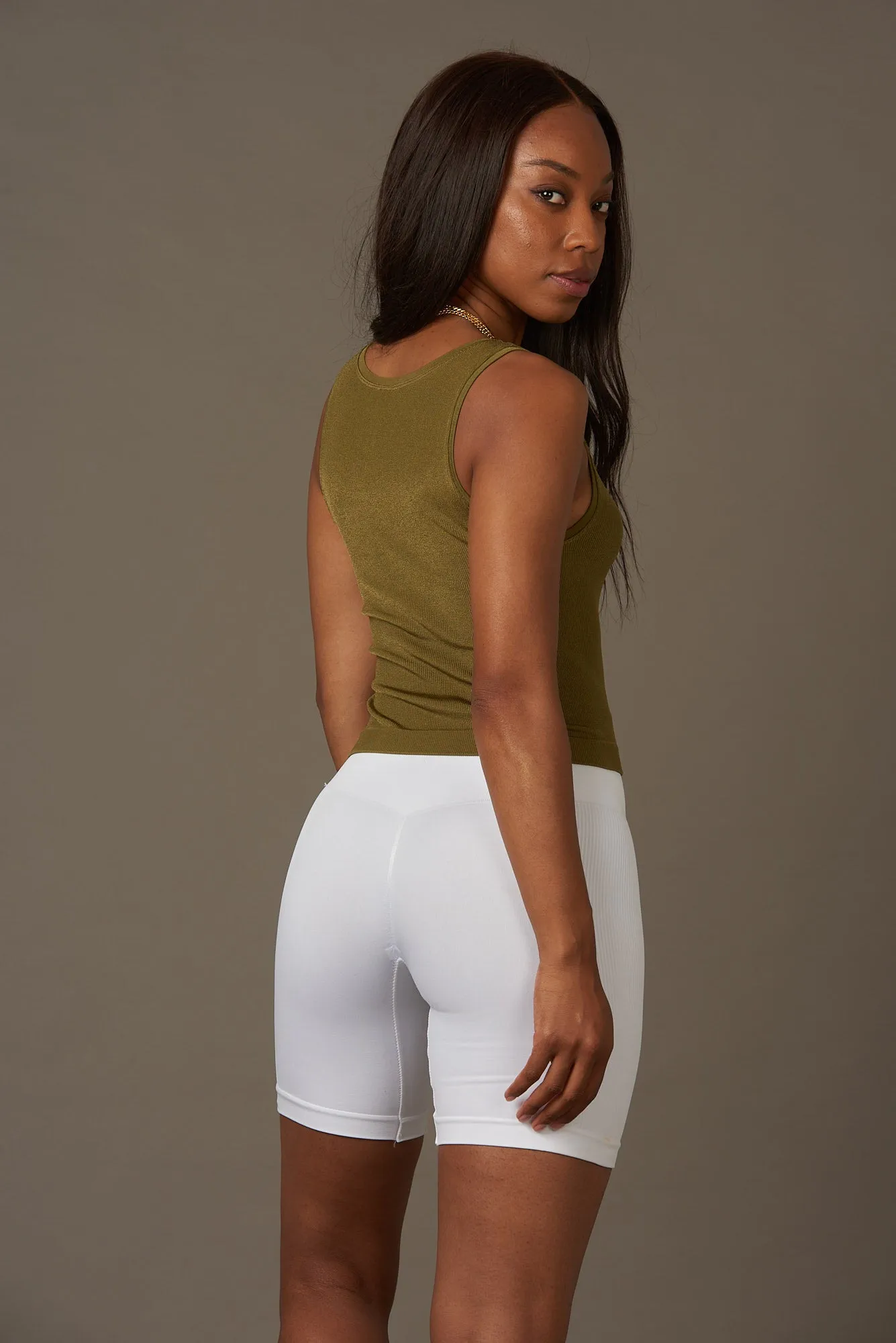 Gleam Top en Olive