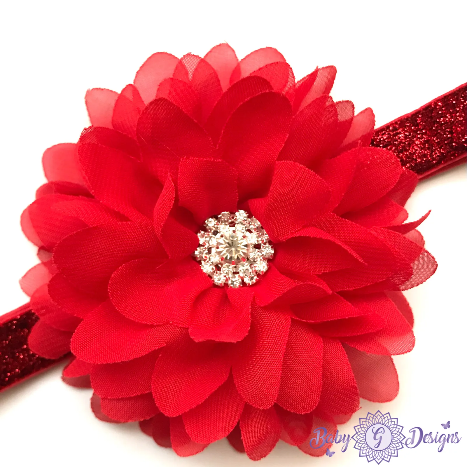 Glitter elastic headband