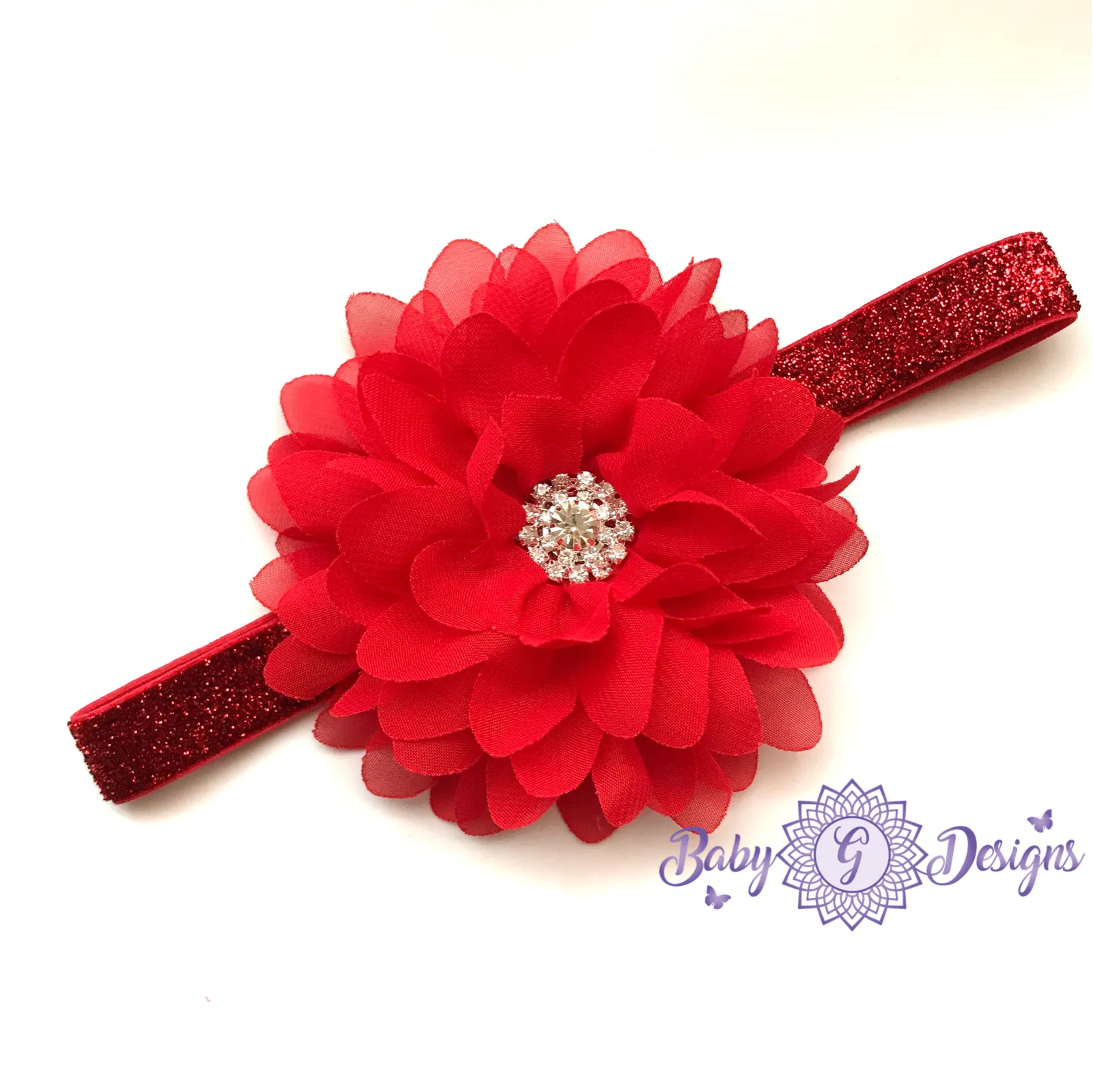 Glitter elastic headband