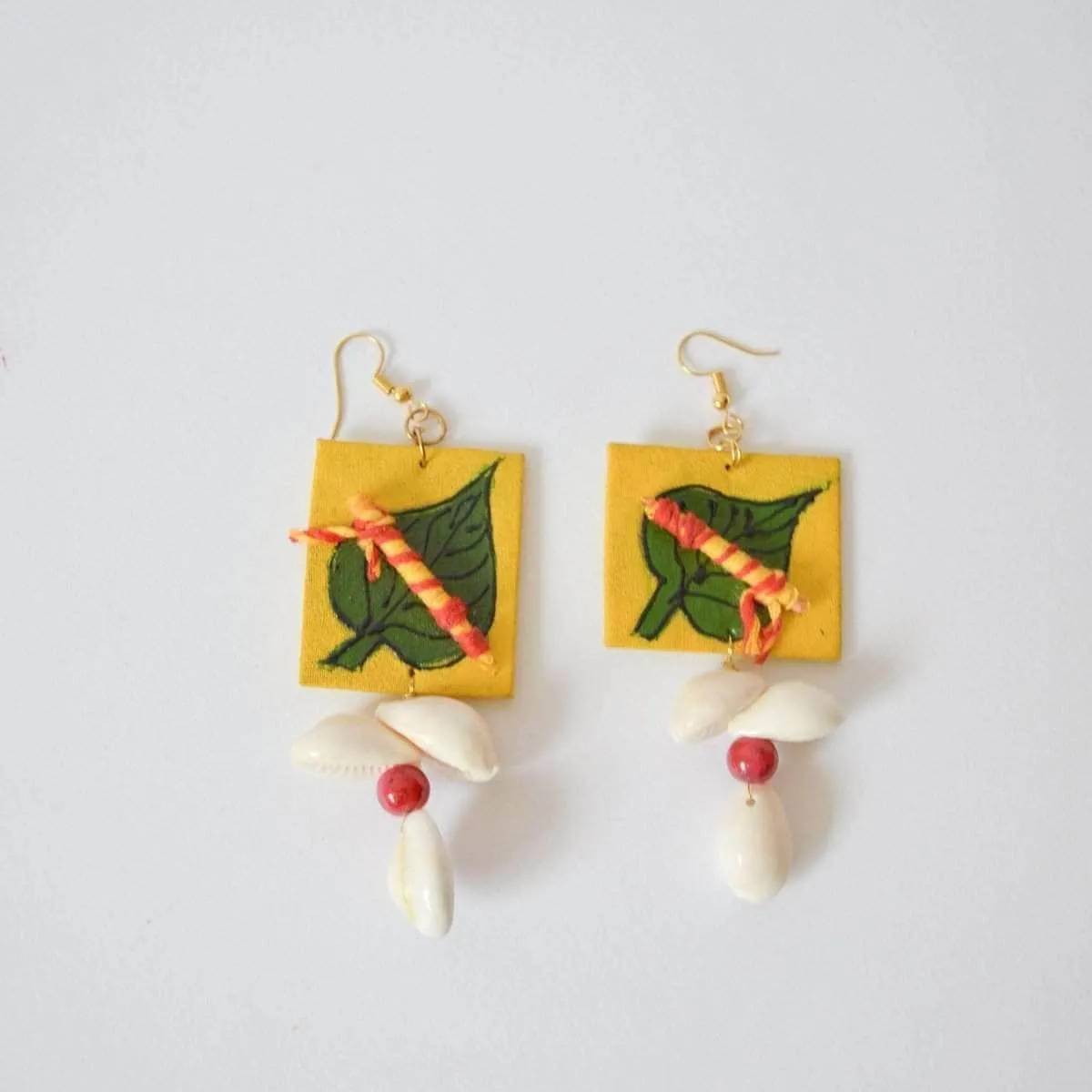 Gopala Handpainted Yellow (Earrings)