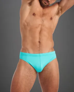 Grid Swim Brief - Bondi Blue