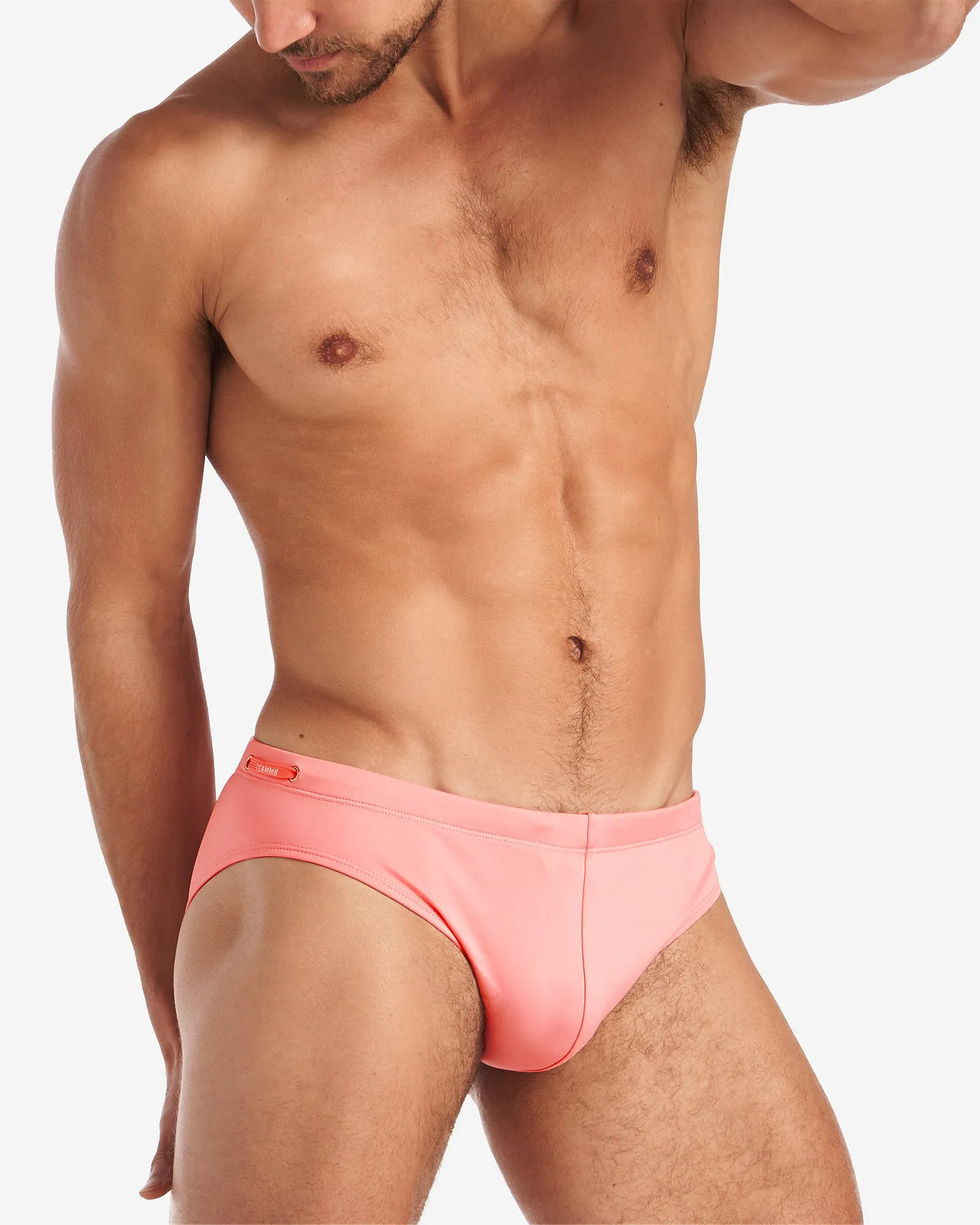 Grid Swim Brief - Bondi Pink