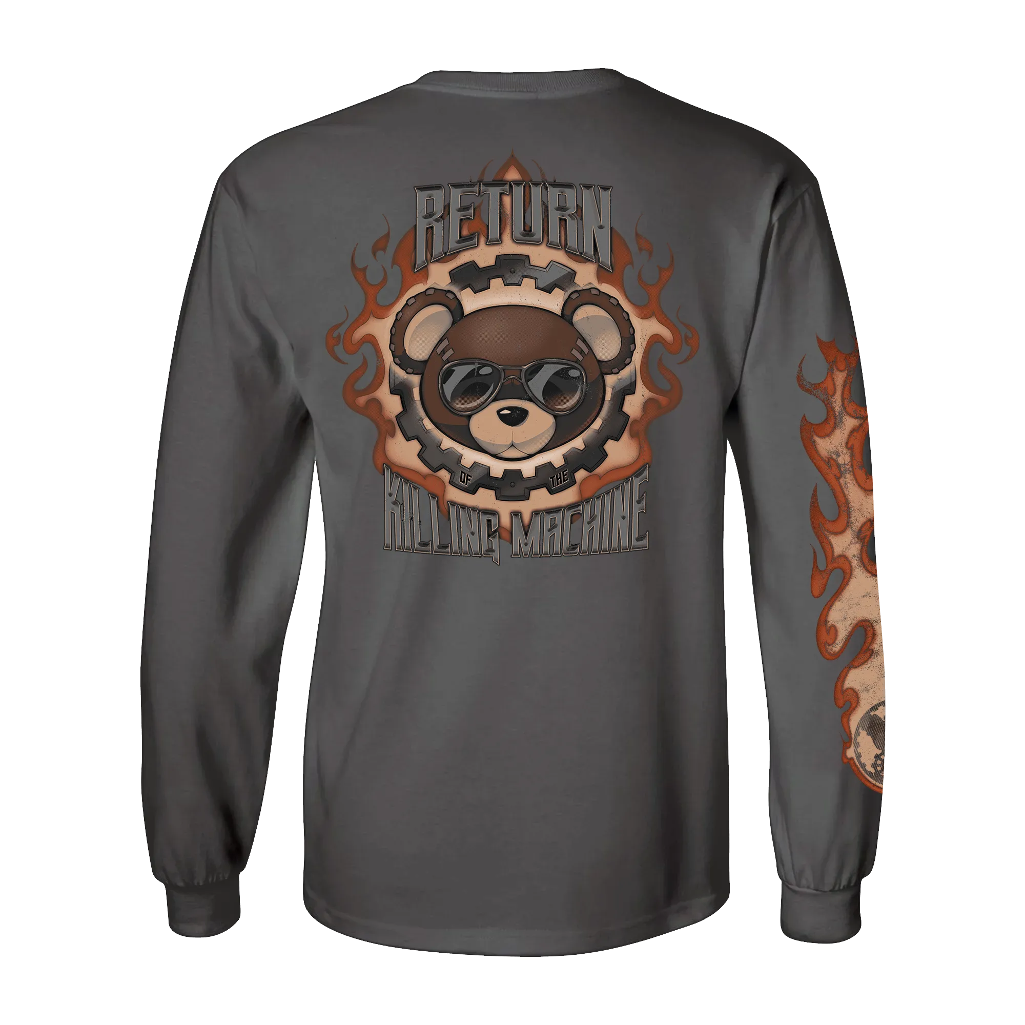 GUILTY GEAR - 'Return of the Killing Machine' Long Sleeve Shirt - Charcoal