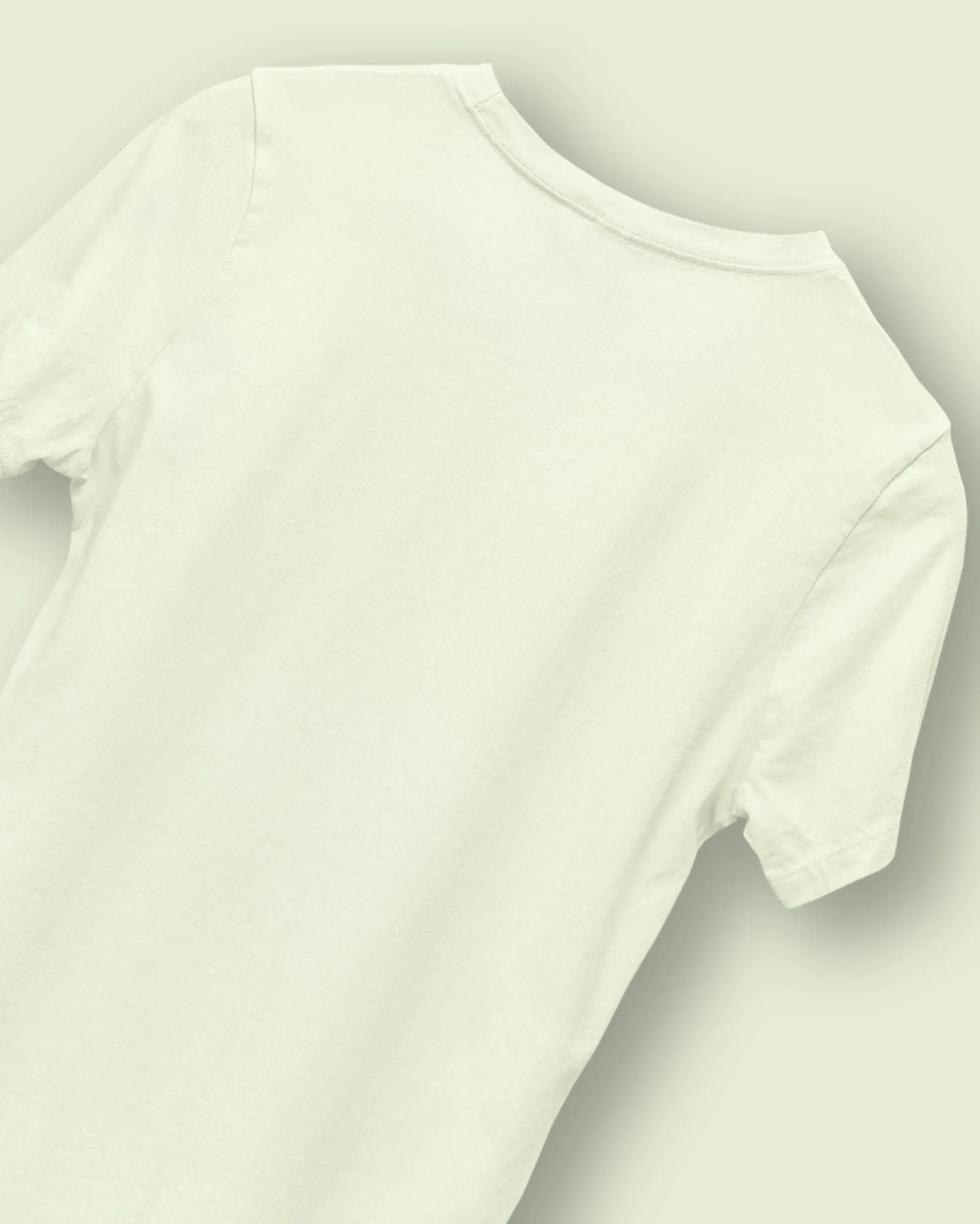 Half Sleeves Crew Neck: Lemon Chiffon