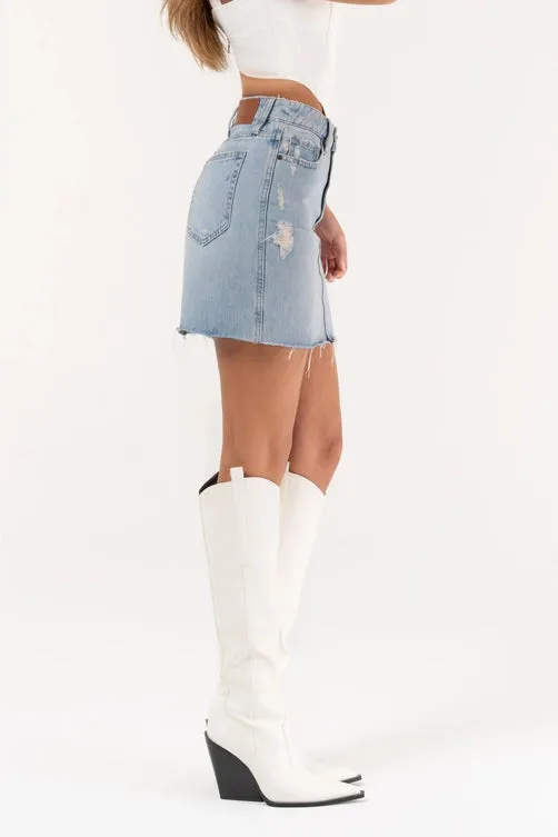 Hidden Jeans Peyton Mini Denim Skirt