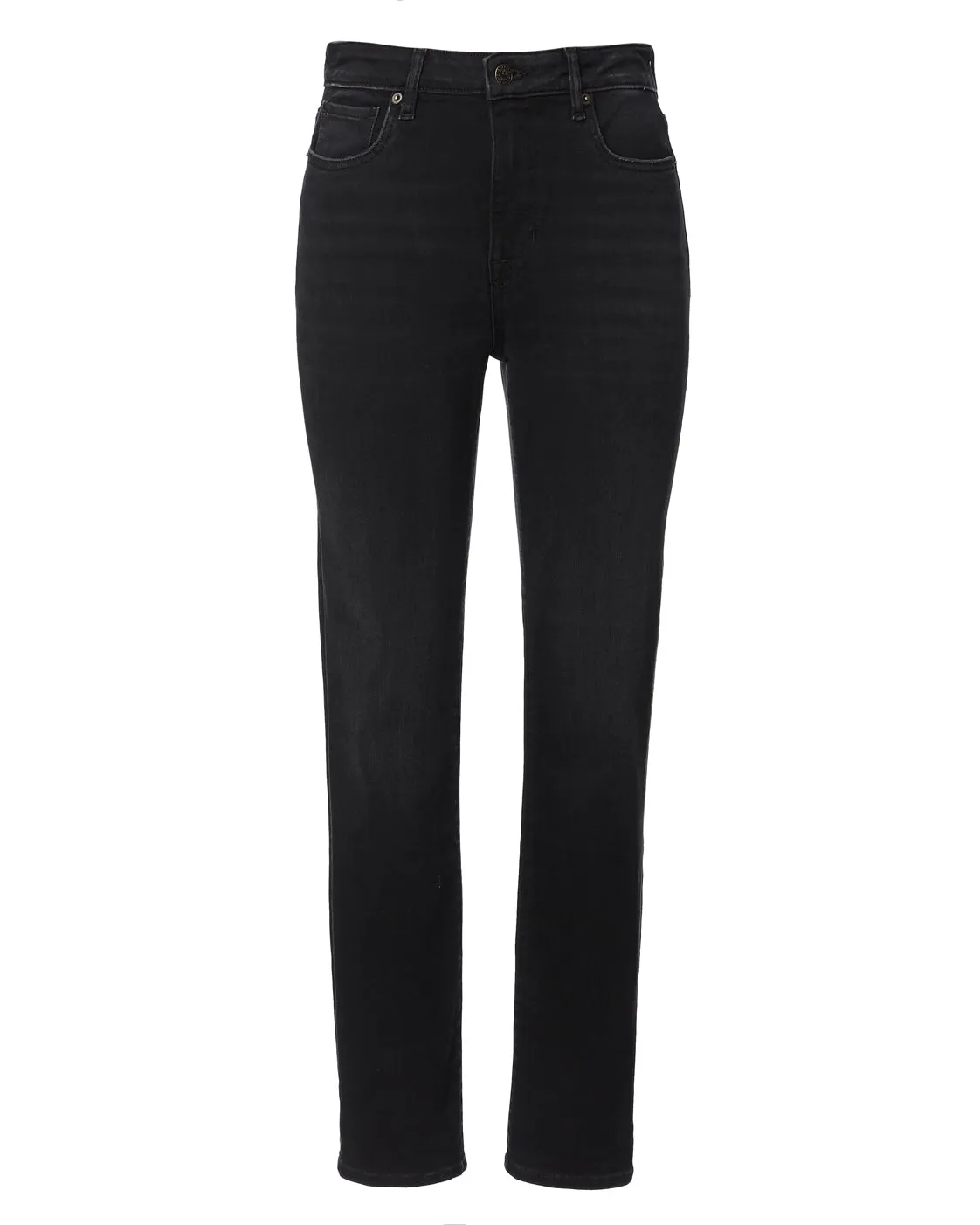 High Rise Straight Jayden Women's Jeans in Faded Black - BL15834