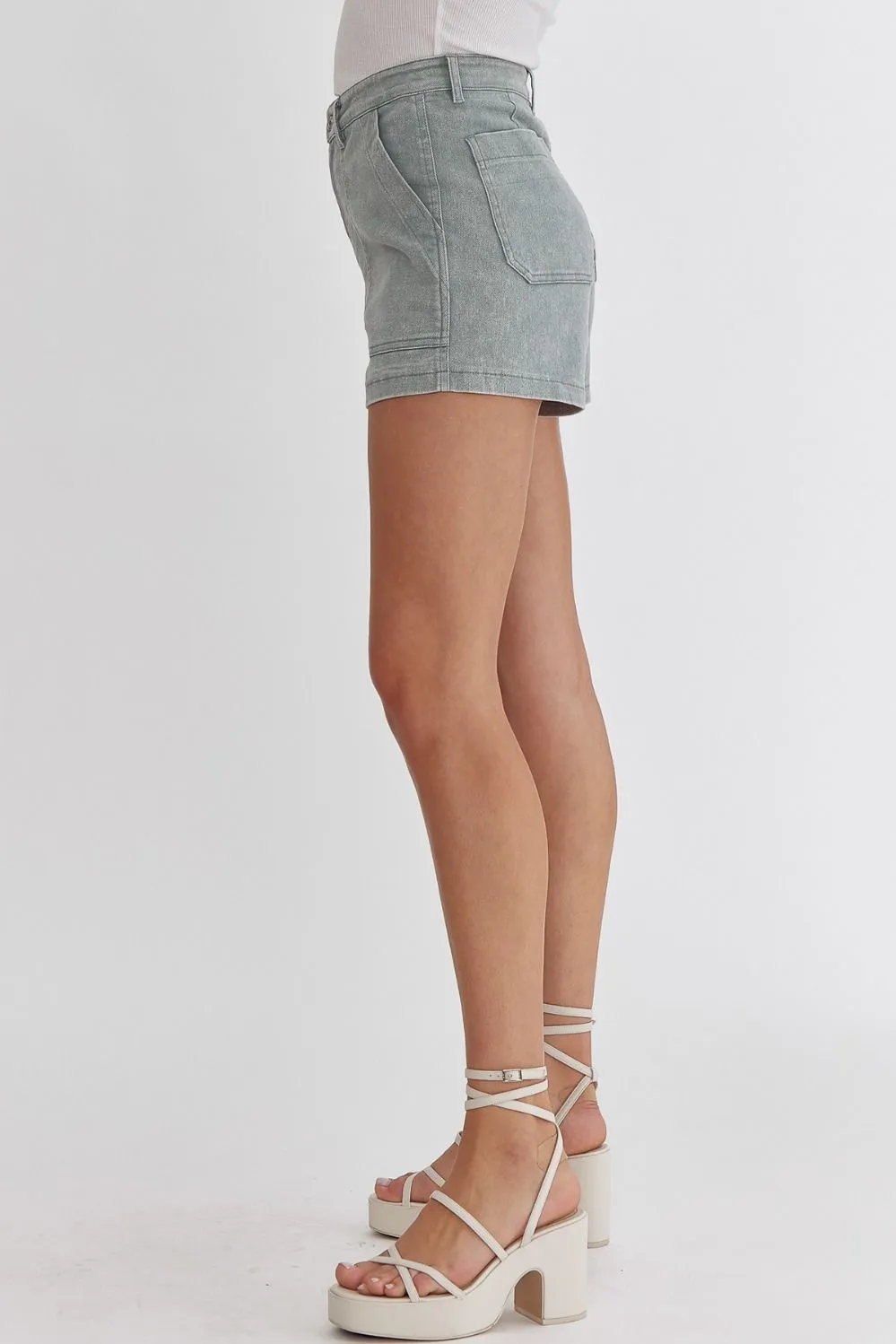 High Waisted Denim Shorts