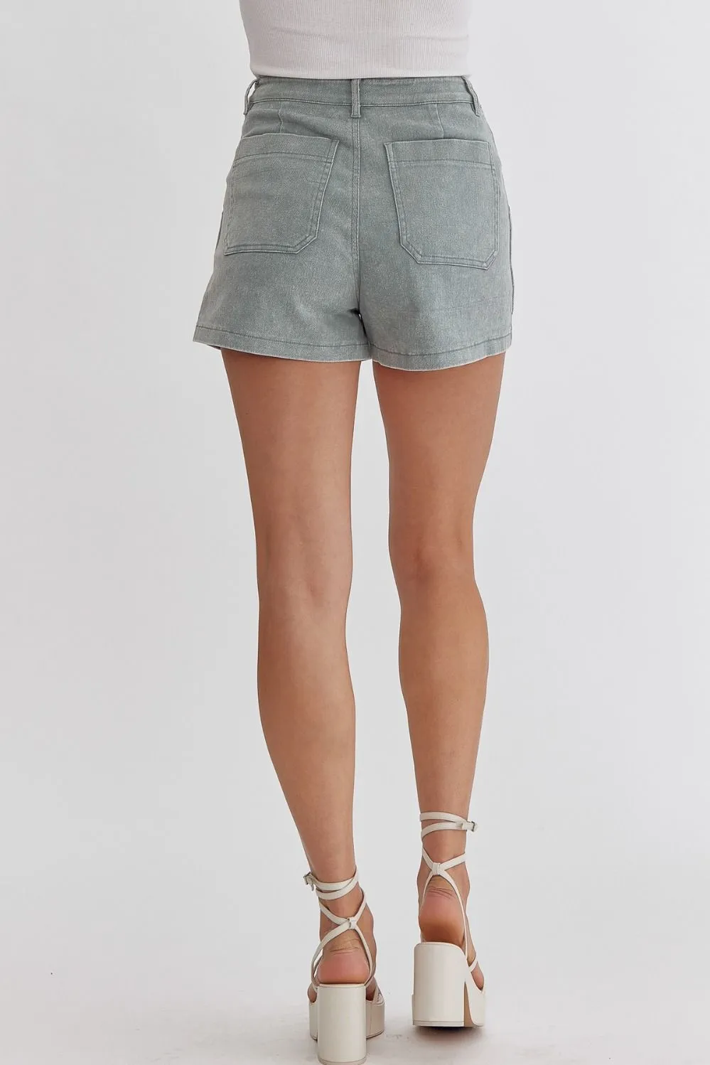 High Waisted Denim Shorts