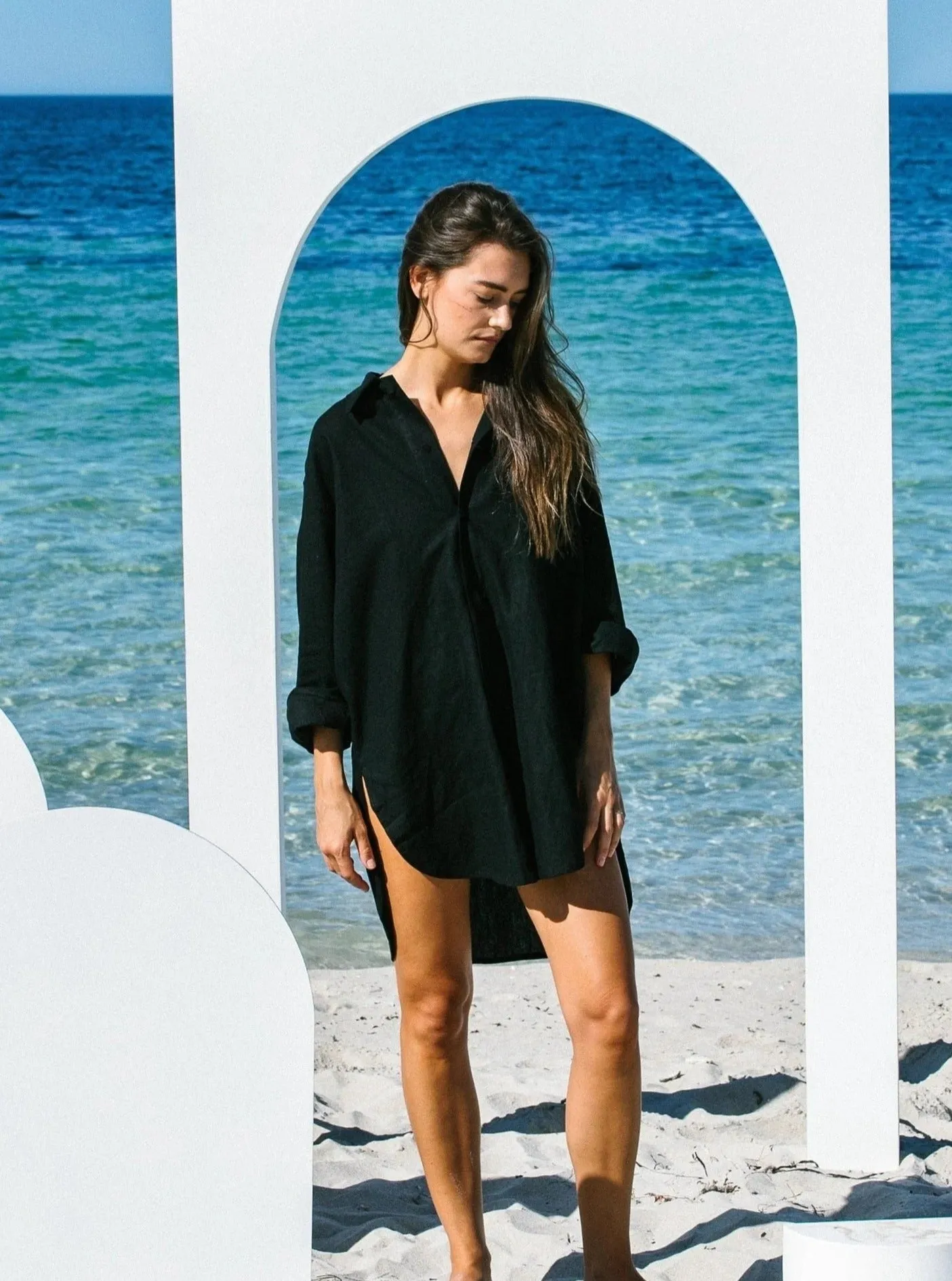 Hobo and Hatch Oversized Shirt Black