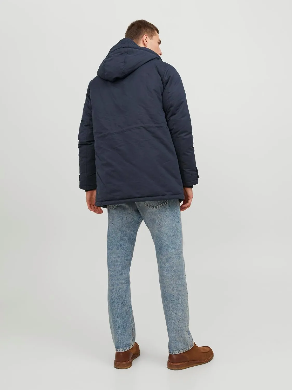 Jack & Jones Mens 'JJECLIP' Hooded Parka Jacket