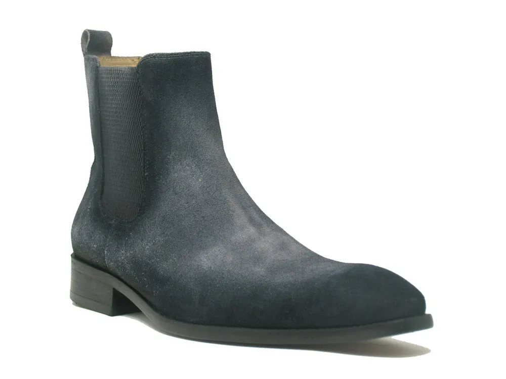 Leather Suede Chelsea High Boots