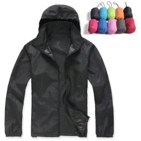 Lovers Sun Protection Skin Summer Jacket Women Men Spring Fashion Female Coats Women's Foldable Hooded Jackets,AM034