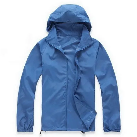 Lovers Sun Protection Skin Summer Jacket Women Men Spring Fashion Female Coats Women's Foldable Hooded Jackets,AM034